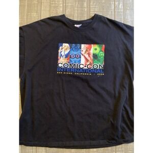 San Diego Comic-Con (SDCC) 2008 T-Shirt‎ 3XL Black - Superman Flash Super Girl